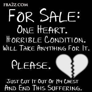 For sale: One heart please