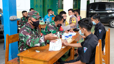 SMK Patriot Pituruh Gandeng Kodim 0708 Purworejo Gelar Vaksinasi