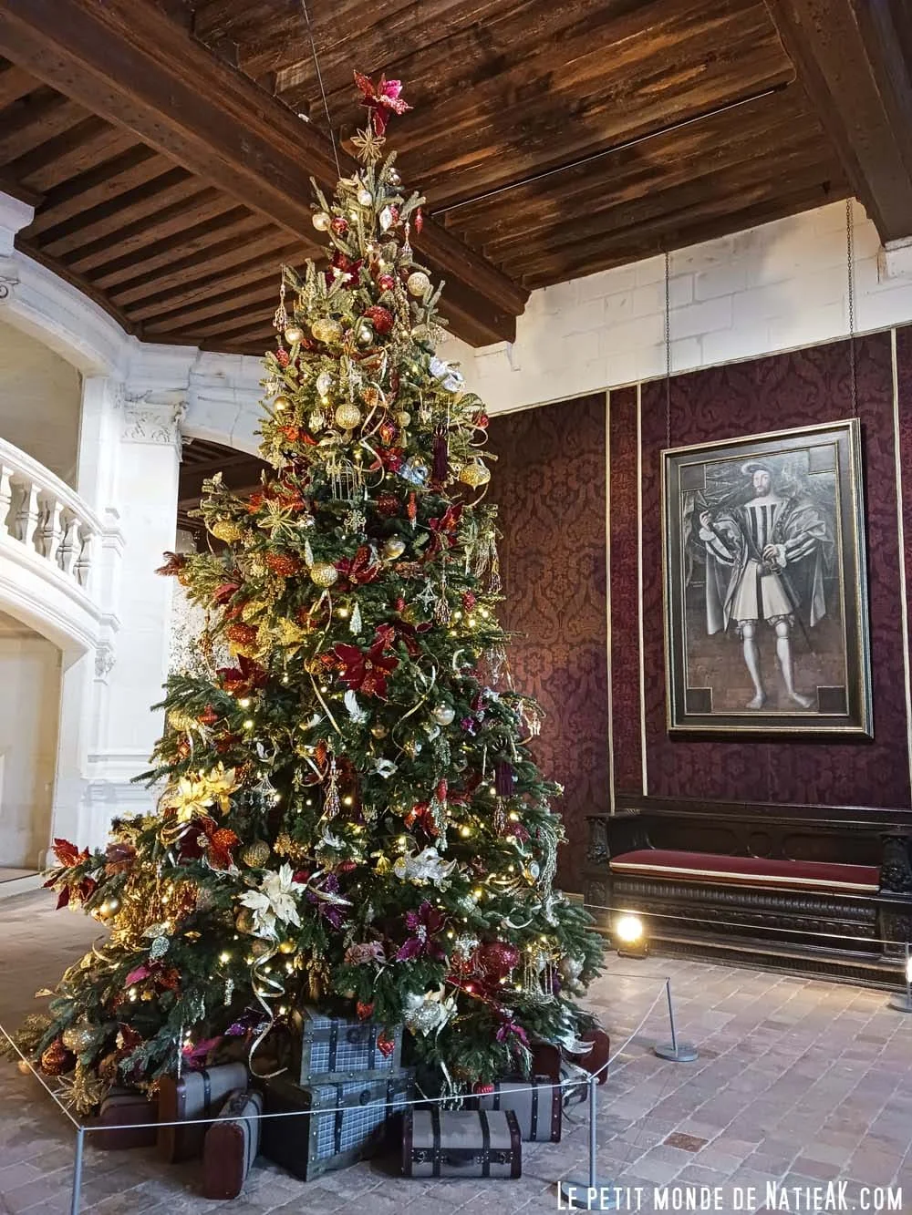 décoration de Noël féérique au château de Chambord