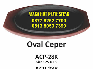 Tempat Grosir Hot Plate/Piring Steak ~ Hotplate Bentuk Oval