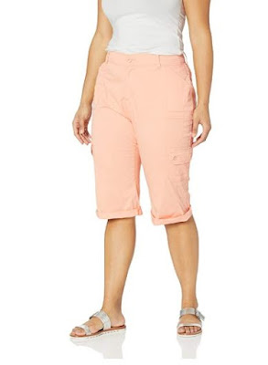 LEE Women's Plus Size Flex-to-go Relaxed Fit Utility Capri Pant