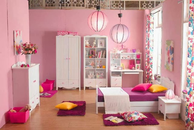  Desain  Kamar  Tidur  Anak Minimalis Warna  Pink 