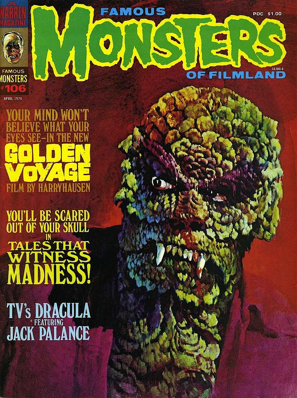 a Basil Gogos 1974 illustration for Famous Monsters of Filmland April 106