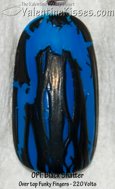 katy perry nail polish black shatter. OPI Shatter shown over top