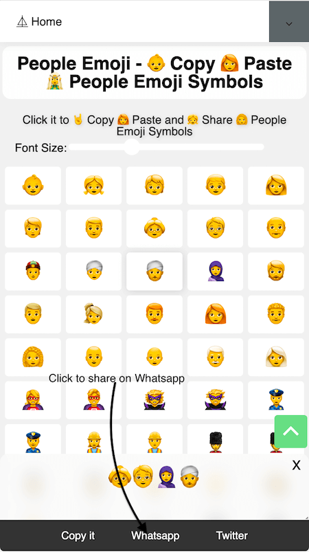 How to Share 🧛‍♀️ People Emoji On Whatsapp?