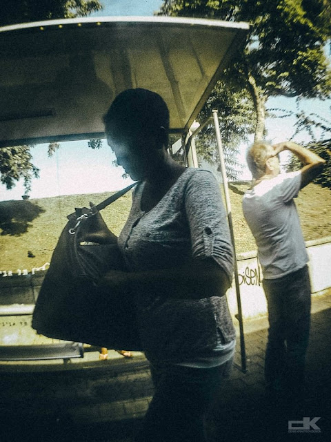 woman with big bag