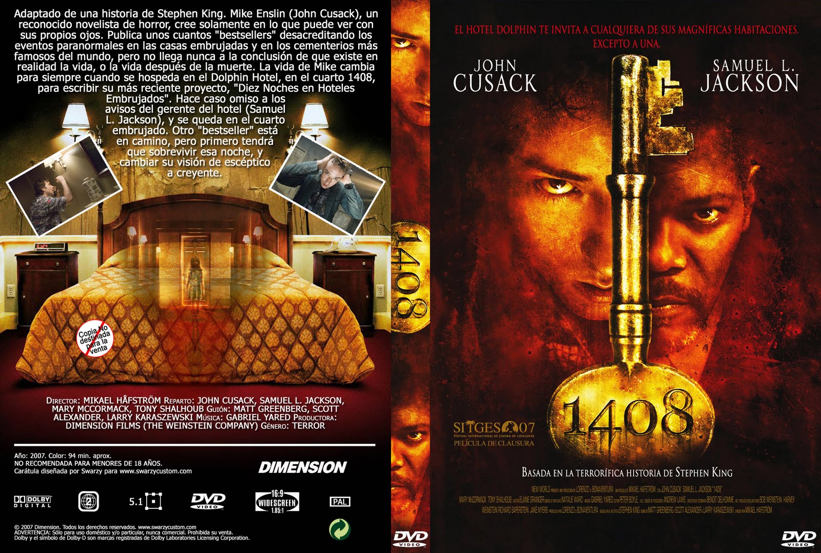 Caratula de 1408 Pelicula (DVD) ~ Super Caratulas y Covers 