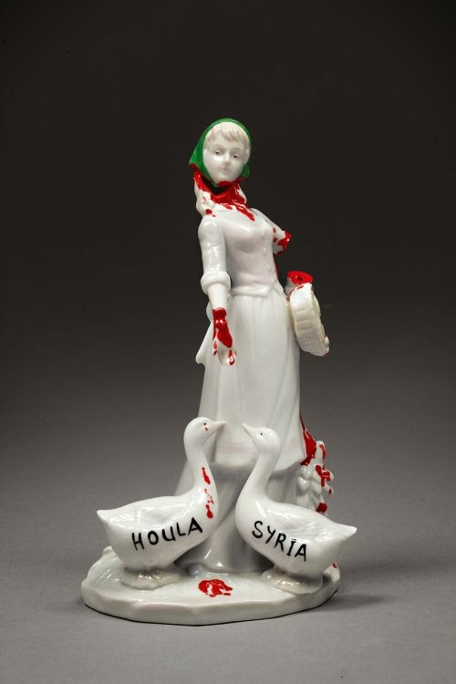 Penny Byrne porcelain sculptures surreal figures dolls social criticism