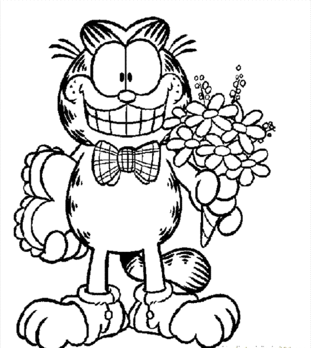 13 Mewarnai Gambar Garfield