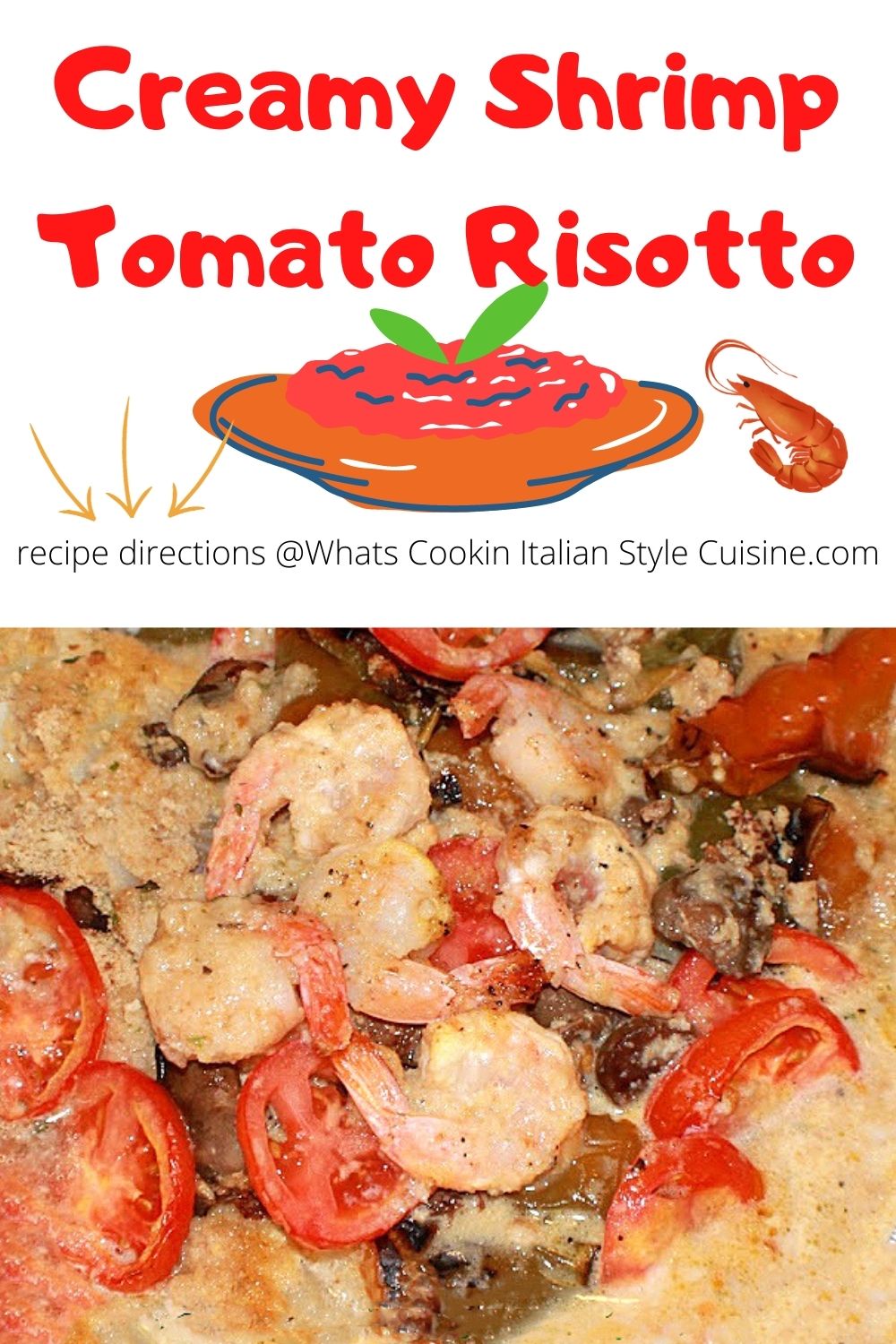 pin for later how to make tomato shrimp risotto