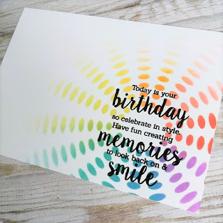 Sunburst birthday card