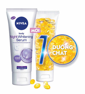 Serum Nivea dưỡng trắng da ban đêm hình