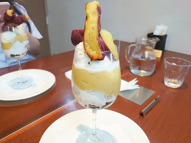 うえぽんさんの焼き芋パフェ