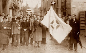 Socios del Casal Catòlic de Sant Andreu en 1950