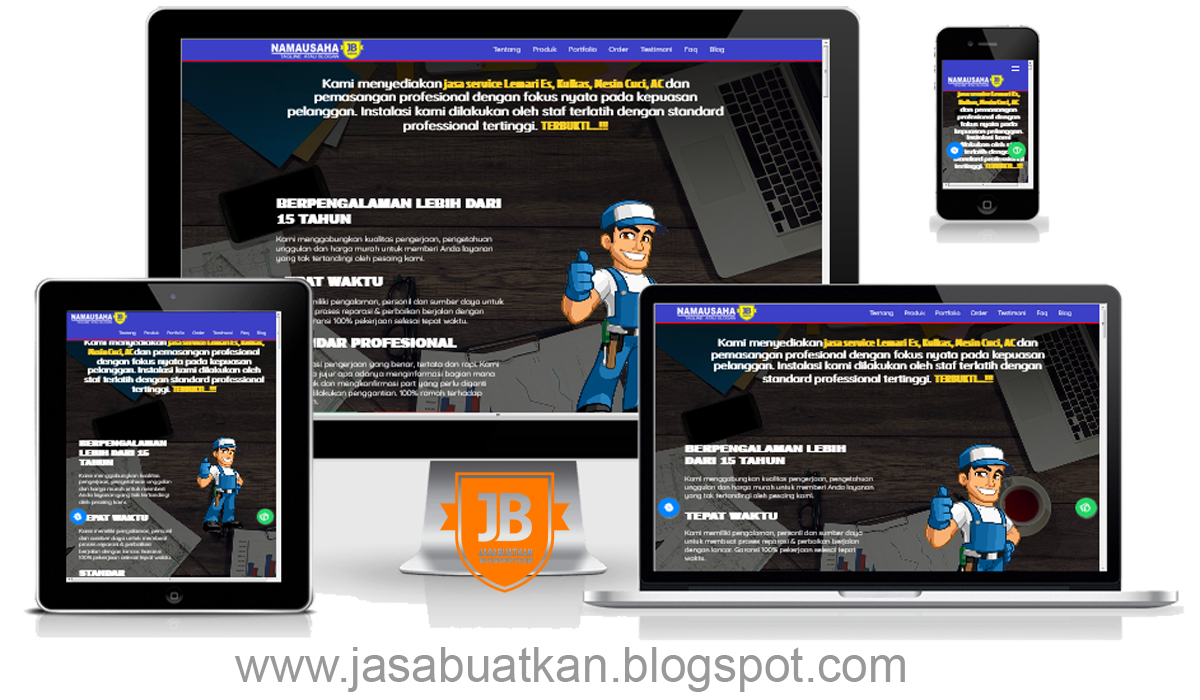 Jasa Web Blog Servis Ac Kulkas Mesin Cuci Murah Terpercaya