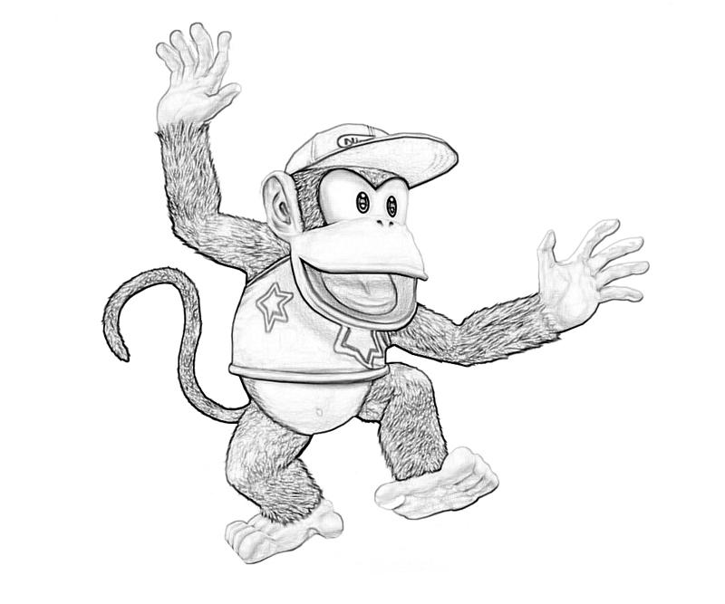 printable-donkey-kong-country-returns-diddy-kong-race_coloring-pages