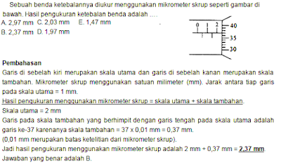 MIPA Membaca Jangka Sorong Dan Mikrometer