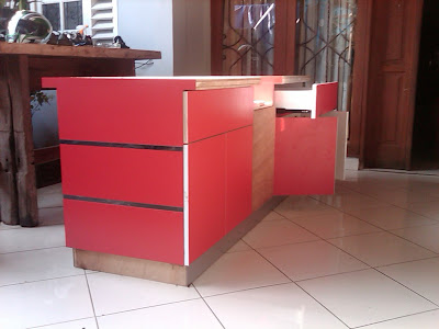 Interior Furniture Meja Counter Meja Kasir dan Rak  