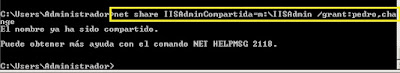 Comando Net Share  de Windows