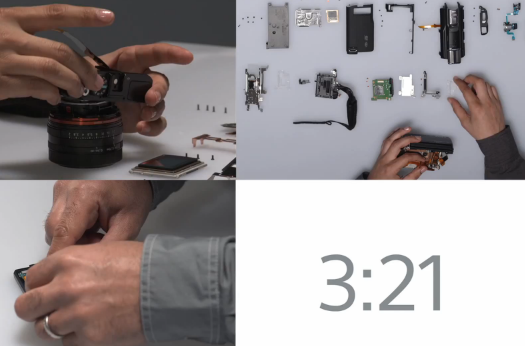 sony dsc-rx1 Assembly video