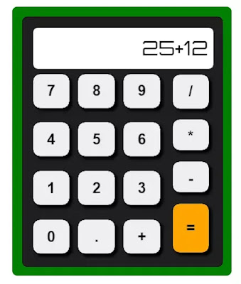 in this image we are showing how you can design a simple calculator using HTML & CSS