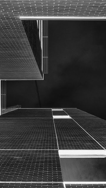 Architecture Art BW Gray City Dark iPhone 7 and iPhone 7 Plus HD Wallpaper