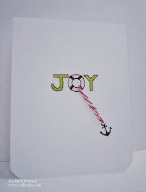 Joy card by Rachel Kleinman for Newton's Nook Designs using SEAson's Greetings