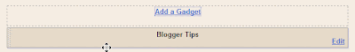 added gadget newsreel bottom of blogger layout