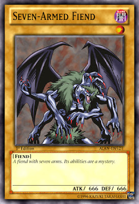 seven-armed fiend monster card - yugioh