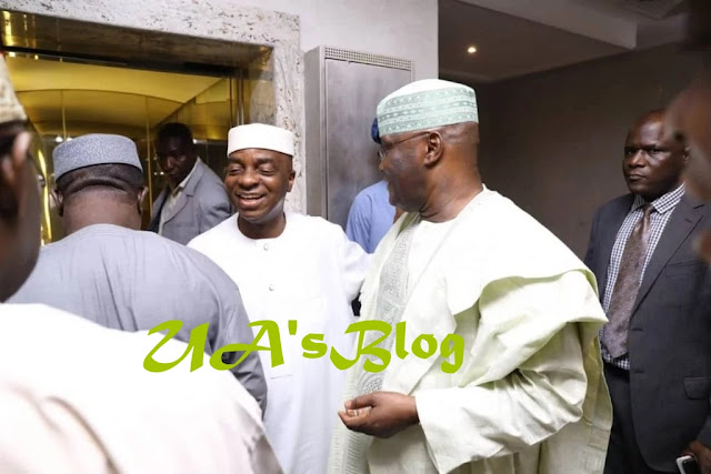 BREAKING: Bishop Kukah, Sheikh Gumi, Pa Adebanjo, others join Obasanjo’s meeting with Atiku, PDP leaders