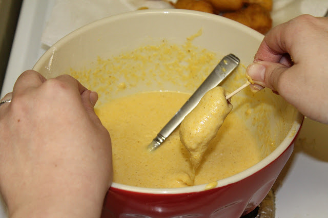 Mini Corn Dogs via The Taste Tester