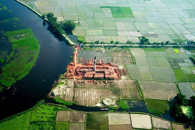 Birds eye (Aerial) View of Bangladesh