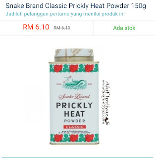 Beli Bedak Ular Prickly Heat Di Lazada 