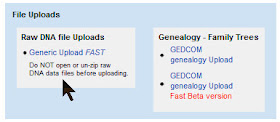 GEDmatch DNA upload