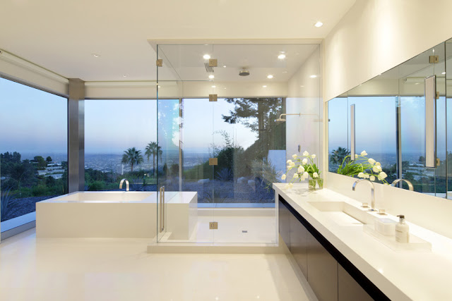 White modern bathroom 