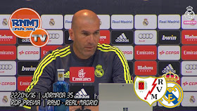 Zidane rueda de prensa Rayo Vallecano - Real Madrid