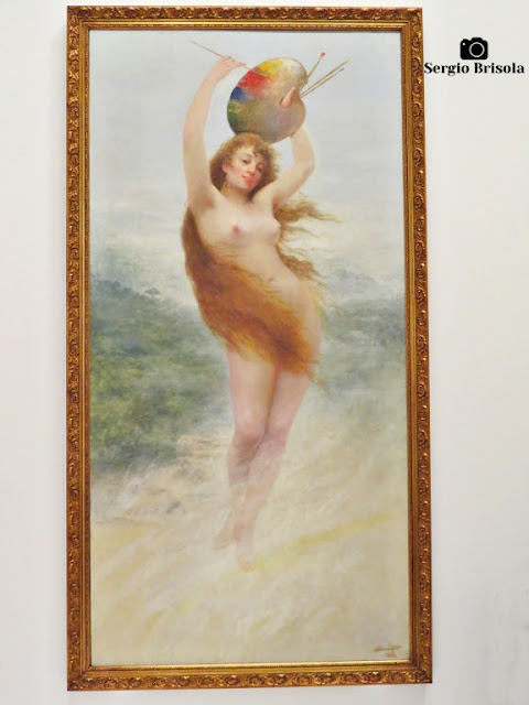 Vista ampla da Obra A Pintura na Pinacoteca SP, Luz