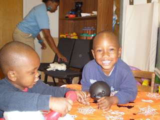 Two precious children from the YMCA. A small reminder to never forget a child's creativity