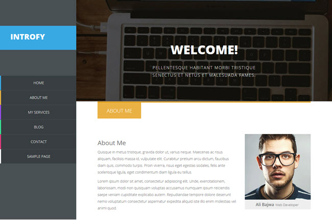 Introfy - Responsive Blogger Template