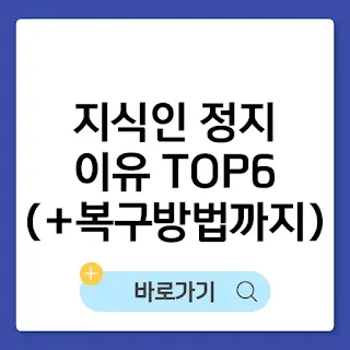 네이버 지식인 정지 이유 TOP6 총정리(+복구방법까지) 썸네일
