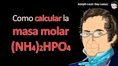 Como calcular la masa molar de (NH4)2HPO4 a cuatro cifras significativas