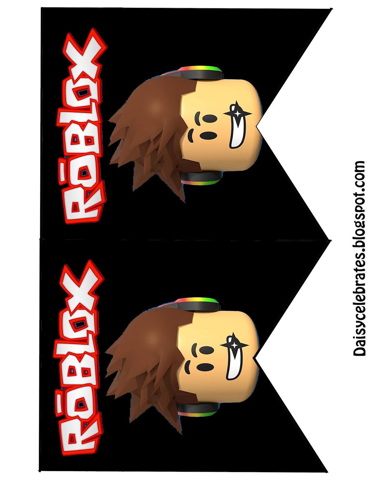 Roblox Free Printable Banners And Cupcake Toppers Oh My - 