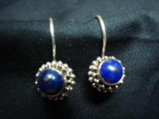 Silver Blue Earrings