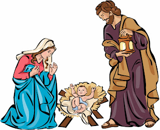 The holy family nativity