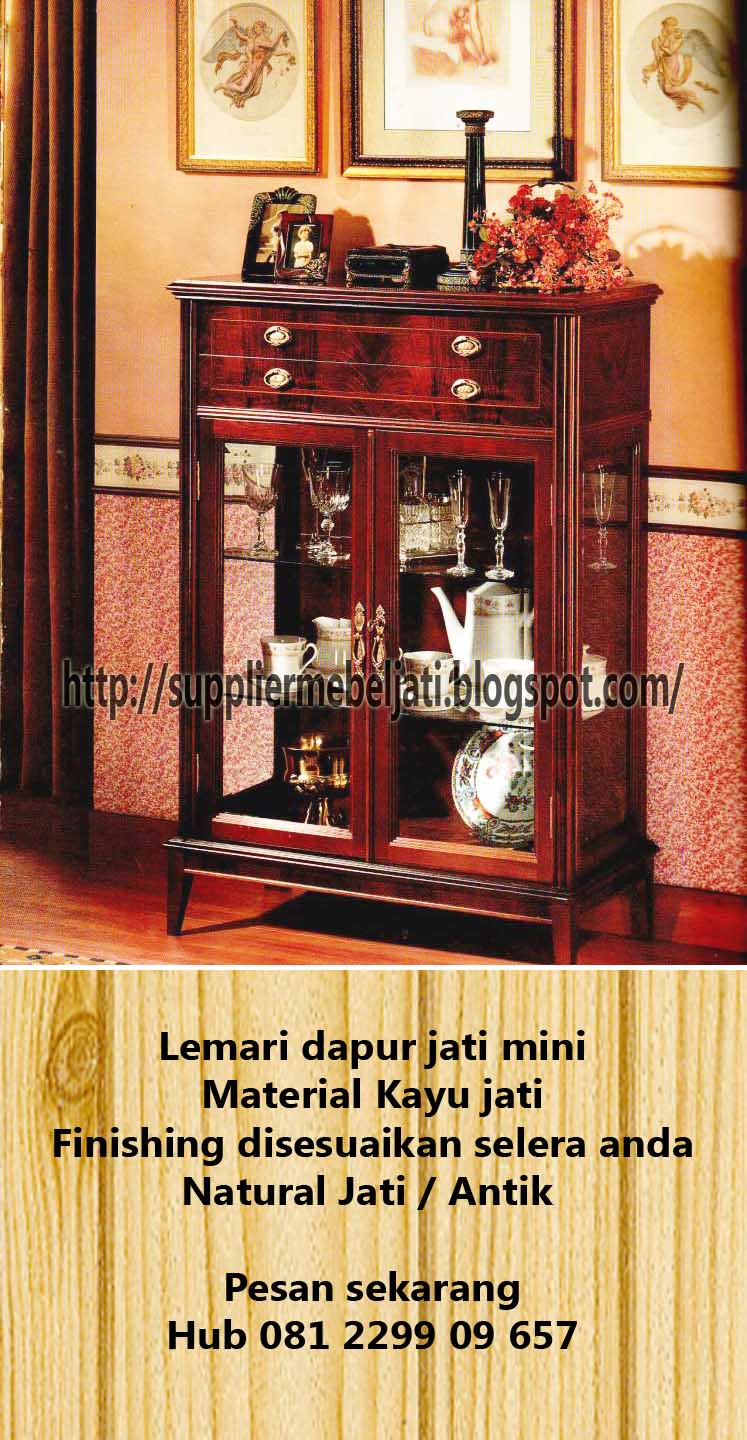 Jual mebel jati jepara lemari  dapur  mini 