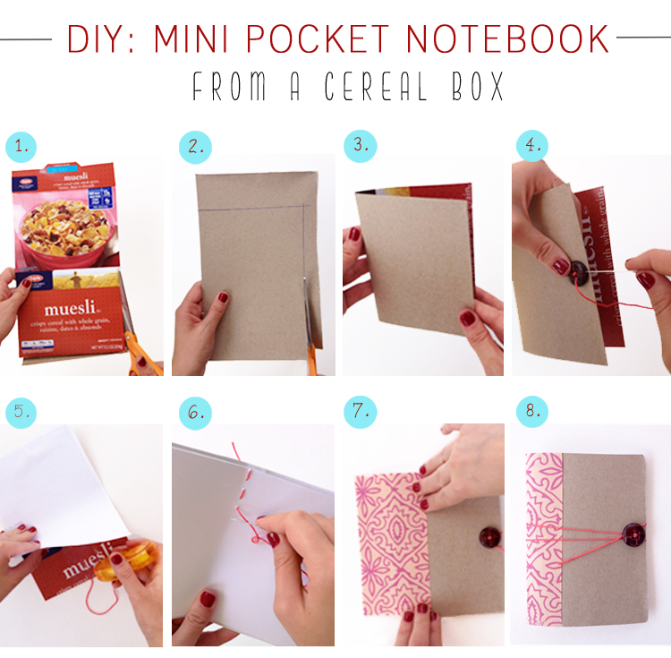 DIY Notebook Cereal Box