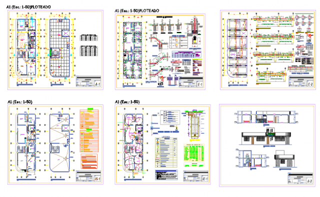 Simple home detail adw Autocad