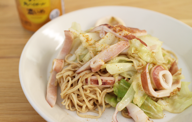 ソイドル　イカ焼きそば