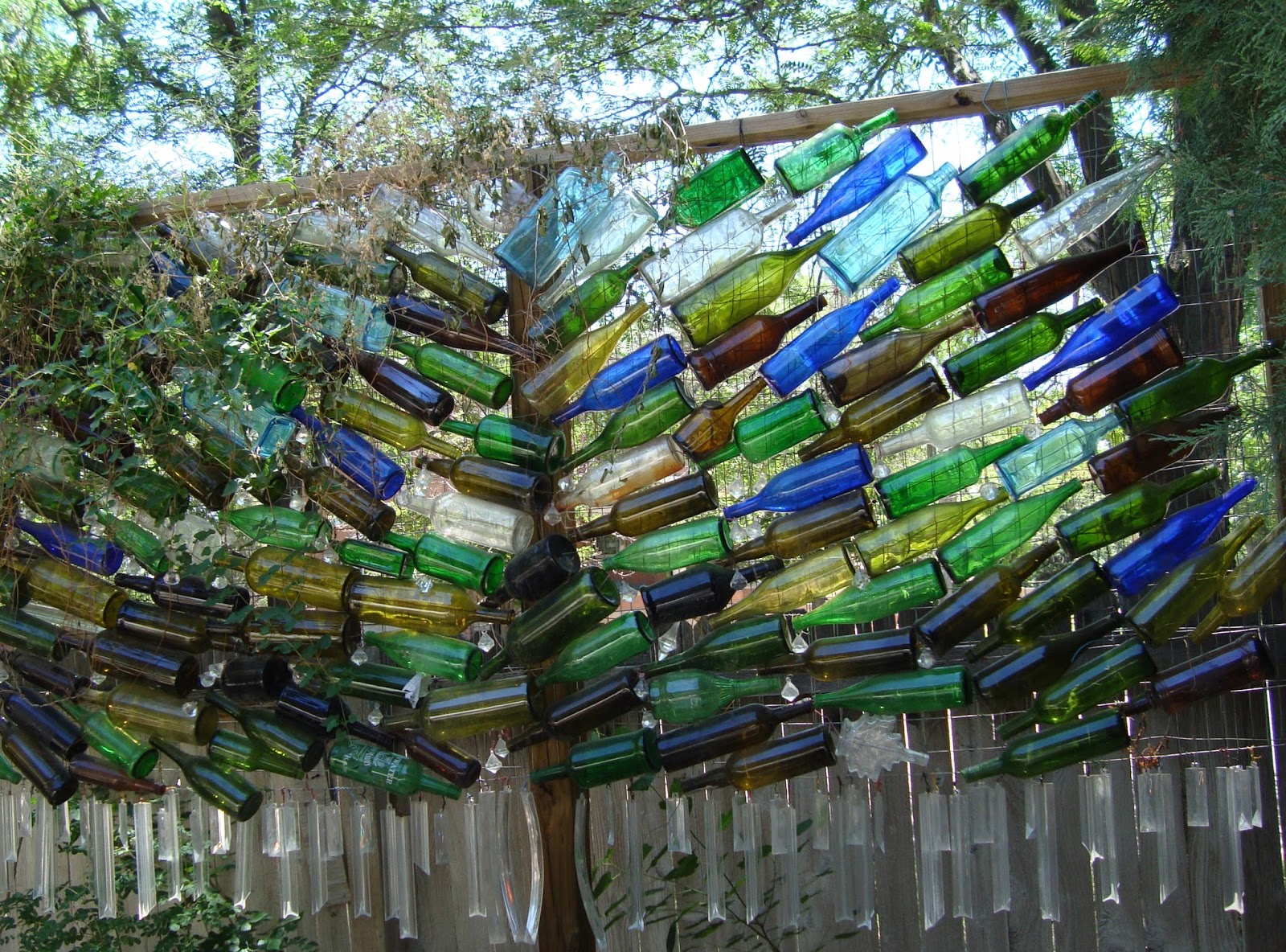 CO-Horts: Wine Bottle Art In the Garden