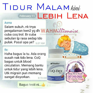 tidur lena dengan Coq Trol Plus